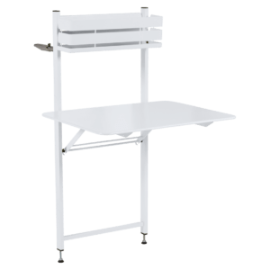 Bílý kovový balkonový stůl Fermob Bistro 57 x 77 cm