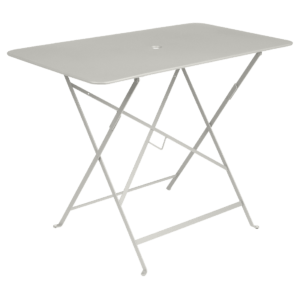 Světle šedý kovový skládací stůl Fermob Bistro 97 x 57 cm