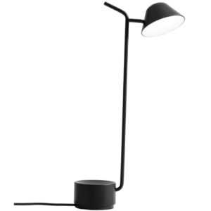 Černá kovová stolní lampa MENU PEEK 52 cm