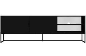 Matně černý lakovaný TV stolek Tenzo Lipp 176