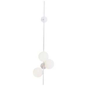 Nordic Design Bílé skleněné nástěnné světlo Bubbly 150 cm