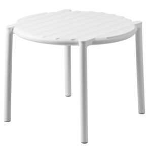 Nardi Bílý plastový zahradní odkládací stolek Doga 50 cm