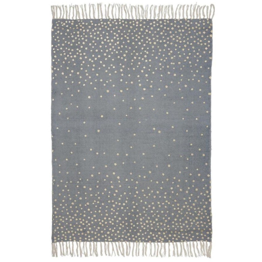 Šedý bavlněný koberec Done by Deer Dots 90 x 120 cm