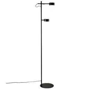 Nordlux Černá kovová stojací lampa Clyde 138 cm