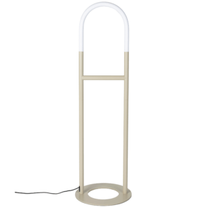 Béžová kovová stojací lampa ZUIVER ARCH 135 cm