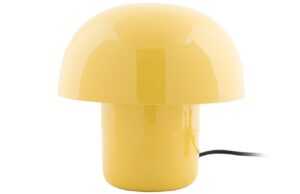 Time for home Žlutá kovová stolní lampa Champignon mini
