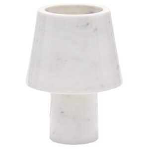 Bílá mramorová stolní lampa Kave Home Alaro