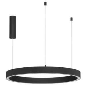 Černé závěsné LED světlo Nova Luce Elowen II. 80 cm