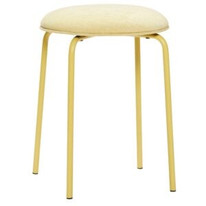 Žlutá čalouněná stolička Hübsch Stack 43 cm