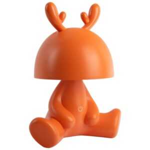 Time for home Oranžová plastová dětská LED lampa Fawn 27 cm