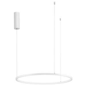 Bílé kovové závěsné LED světlo Nova Luce Tarquin 60 cm