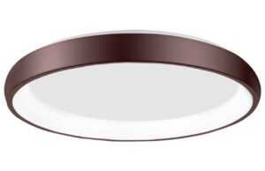 Hnědé kovové stropní LED světlo Nova Luce Albi 61 cm