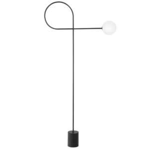Černá kovová stojací lampa Nova Luce Dedalo 150 cm