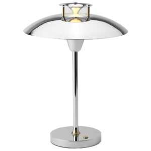 Chromově stříbrná kovová stolní lampa Halo Design Stepp 1-2-3