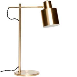 Zlatá kovová stolní lampa Hübsch Fuze 56 cm