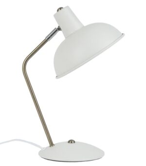 Present time Bílá kovová stolní lampa Earny