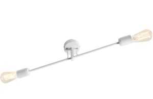 Nordic Design Bílé kovové nástěnné svítidlo Dogi 2 L