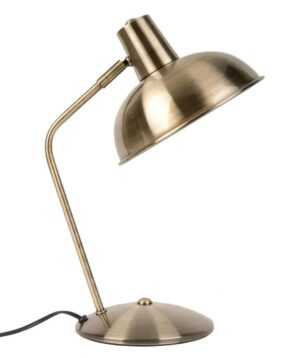 Present time Zlatá kovová stolní lampa Redion