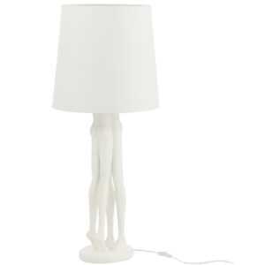 Bílá stojací lampa J-line Couple 90 cm