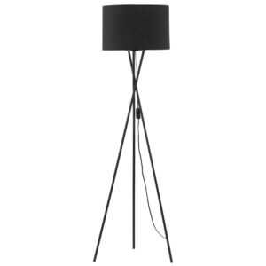 Černá kovová stojací lampa Nova Luce Retro 145 cm