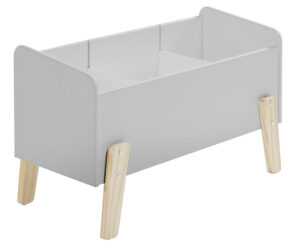 Šedý lakovaný úložný box na hračky Vipack Kiddy 39 x 80 cm