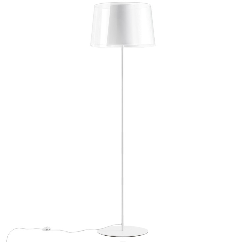 Pedrali Bílá kovová stojací lampa L001ST/BA