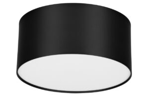 Černé kovové stropní LED světlo Nova Luce Luldo 14 cm