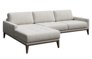 Světle šedá látková rohová pohovka MESONICA Musso Tufted