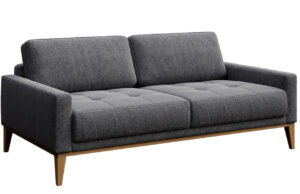 Tmavě šedá látková dvoumístná pohovka MESONICA Musso Tufted 173 cm