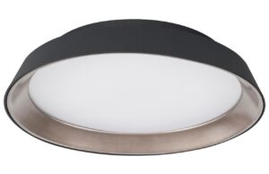 Černé kovové stropní LED světlo Nova Luce Vela 45 cm